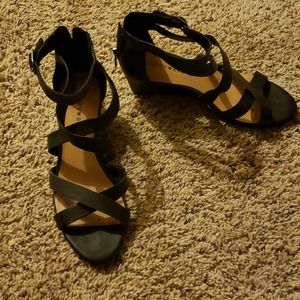 Lucky brand Black wedges